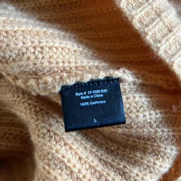 Jenni Kayne Cashmere Fisherman Sweater size L large - Picture 4 of 5